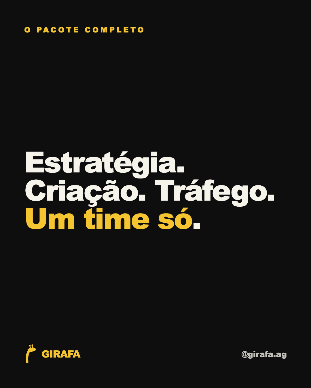 Post: Estratégia, criação, tráfego, um time só